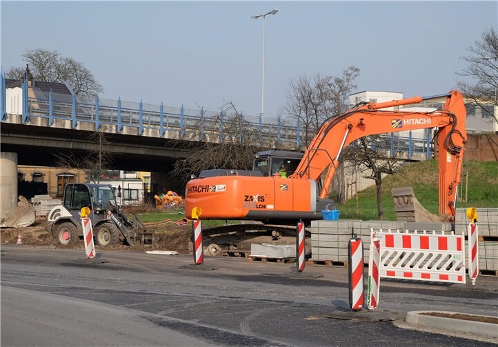 Die Arbeiter haben das letzte Baufeld am Sandkauler Weg in Angriff genommen. Dadurch hat sich die Verkehrslage in der Innenstadt entspannt. Privat