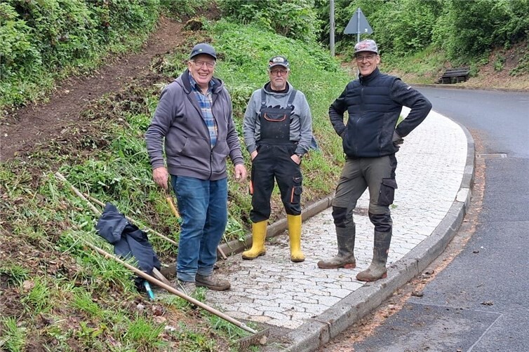 Die Arbeitstruppe: v.l. Peter Bell, Ferdi Neiß, Bernd Schlich - nicht auf dem Bild Christoph Solluch.