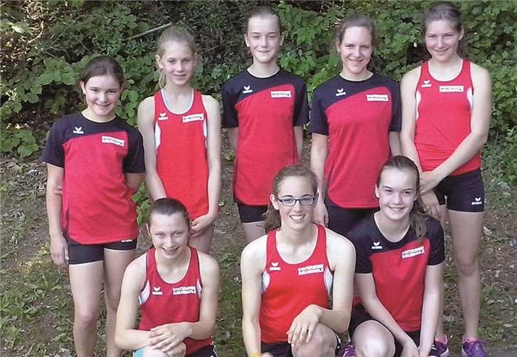 Die Athleten des TSV Moselfeuer Lehmen in Diez.privat