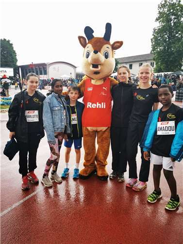 Die Athleten in Rehlingen.  Foto: privat