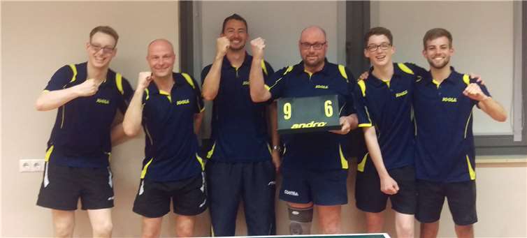 Die Aufstiegshelden (von links): Lucas Alfter, Pascal Homscheid, Björn Tönnessen, Rolf Alfter, Maximilian Alfter und Christopher Kegel.privat