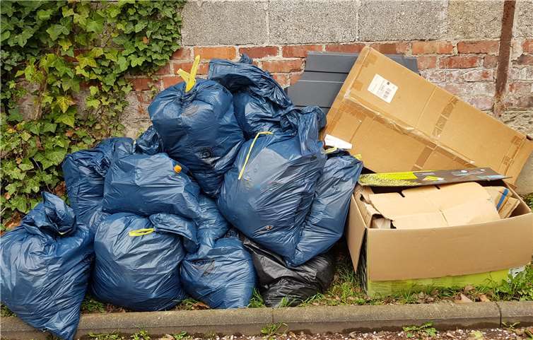 Die Ausbeute der Müllsammelaktion kann sich sehen lassen. Foto: privat