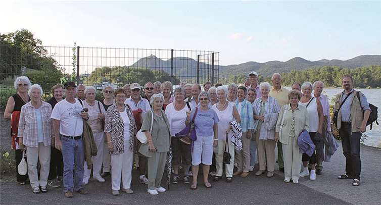 Die Ausflugsgruppe genoss die Tagesfahrt bei bestem Sommerwetter. privat