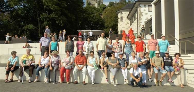 Die Ausflugsgruppe genoss herrliche Aussichten bei bestem Wetter. privat