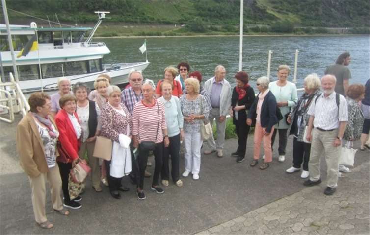 Die Ausflugsgruppe machte sich auf den Weg nach Oberwesel. privat