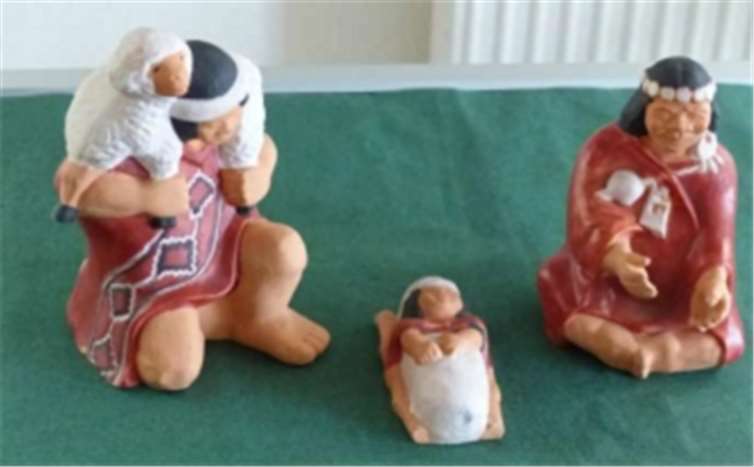 Die Ausstellung zeigt Krippen aus Südamerika und Akrifa. Privat