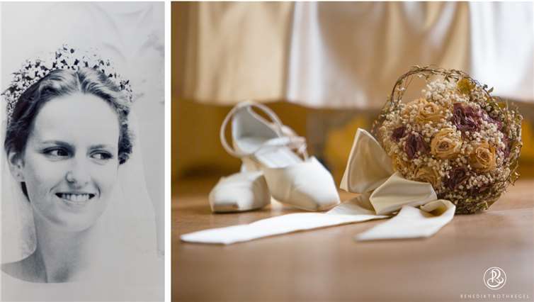 Die Ausstellung zeigt, welche Hochzeitstraditionen und Accessoires die Familie Sayn-Wittgenstein-Sayn bewahrt hat.