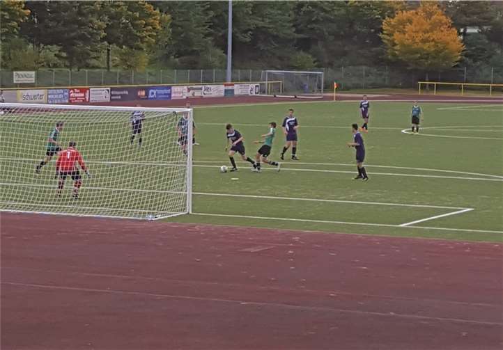 Die B-Junioren bei ihrem ersten Heimspiel.privat