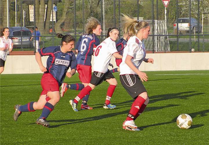 Die B-Mädels verloren im FVM-Pokal nach großem Kampf.privat