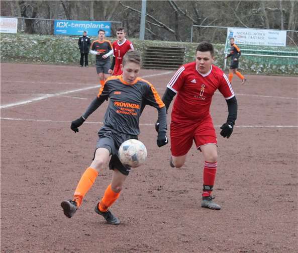 Die B1-Junioren auf beim JSG Ahrtal Hönningen. SV Kripp