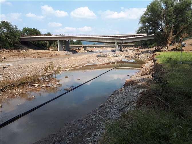 Die B9-Brücke in Sinzig wurde teilweise abgerissen.