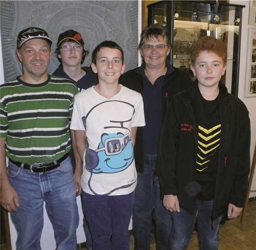 Die BSC-Schützen Ernst-Peter Heinen, Lukas Heinen, Andreas Weinand, Brigitte Arenz und Nils Hilger.privat