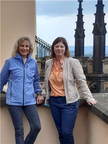 Die BUGA-Beauftragte Nicole Steingaß und die Landtagsabgeordnete Dr. Anna Köbberling.Foto: privat