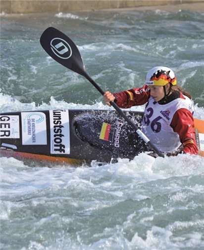 Die Bad Breisigerin Ricarda Funk zog mit einem Sieg und einem zweiten Platz erwartungsgemäß in das Finale der Kajak-Einer der Damen ein. Walter Senft