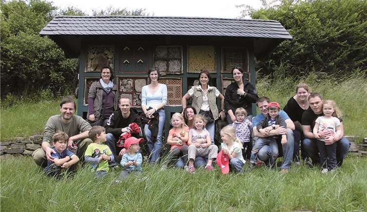 Die Bärengruppe erlebte mit allen Sinnen, was es im Garten zu entdecken gibt.privat