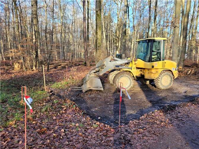 Die Bagger rollen wieder im Kur- und Heilwald. Foto: Astrid Haderlein/Stadtverwaltung Lahnstein