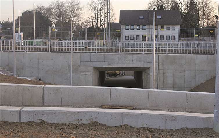 Die Bahnhofsunterführung ist bereits eröffnet. privat