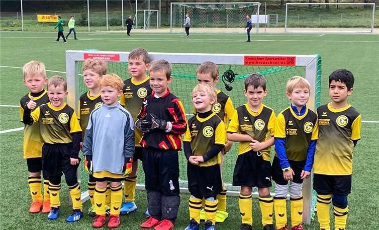 Die Bambini-Mannschaft GSG-II vor dem erlebnisreichen Turnier.