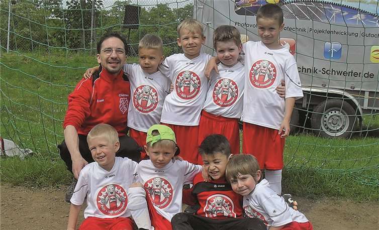 Die Bambinis des BSC Unkelbach, es fehlen Jacob Amendt, Niklas Buschke und Ludger Friedl. privat