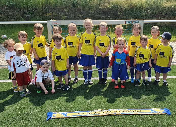 Die Bambinis des SV Blau-Gelb Dernau.Foto: privat