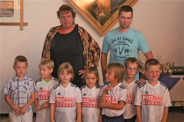 Die Bambinis des Vereins werden vorgestellt.WT