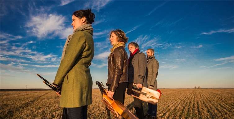 Die Band "Boann" präsentiert ihr Können in Thür. privat