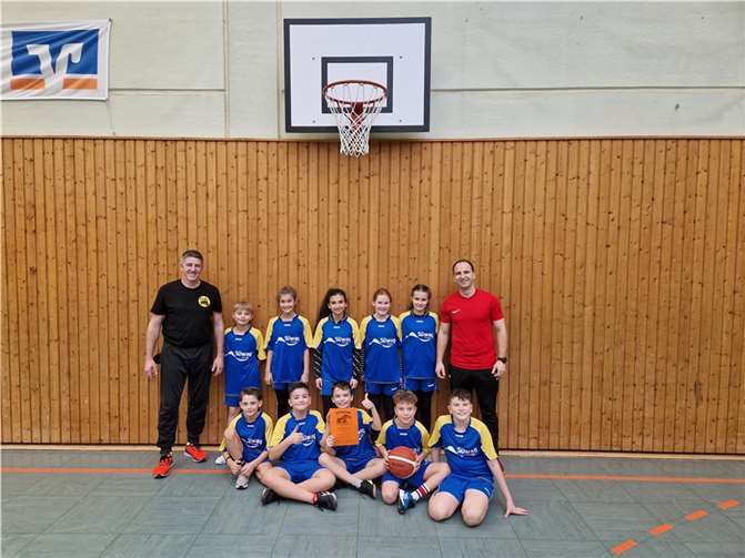 Die Basketball-Schulmannschaft. Quelle: Grundschule Weißenthurm