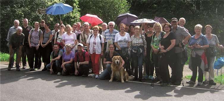 Die Bassenheimer Wallfahrtsgruppe auf dem Weg nach Bornhofen.privat