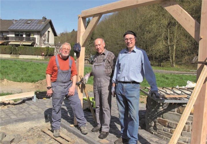 Die „Bauherren“ Franz-Rudolf Ölschläger, Heinz Klein und Rainer Hesse.