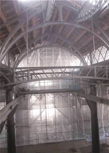 Die Baustelle der Sayner Hütte. privat
