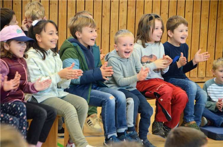 Die Begeisterung über den Besuch der kleinen Flöte war riesengroß.