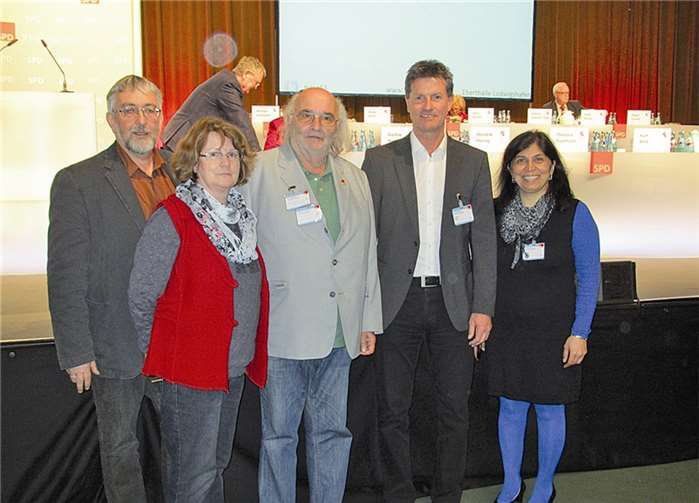 Die Bendorfer Delegation mit dem Kandidaten des Bundestagswahlkreises 200, Detlef Pilger.  Privat