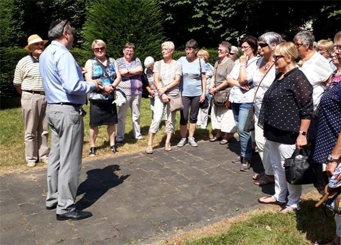 Die Besucher der kfd Karden Martental in der jüdischen Kultusgemeinde in Koblenz. Dietlinde Schmidt