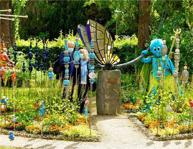 Die Besucher konnten sich Inspirationen für den Urlaub zu Hause einholen - auch LAGA-Maskottchen Ahrvin hatte seine Freude