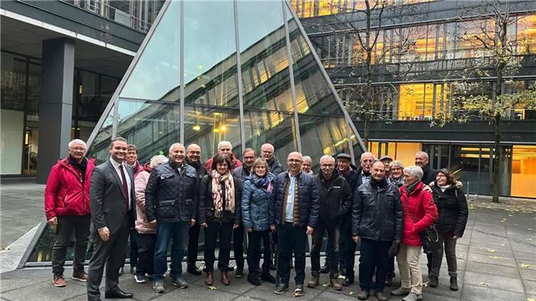 Die Besuchergruppe der Jagdgenossenschaft Herresbach besuchte den Landtag in Mainz.  Foto: privat