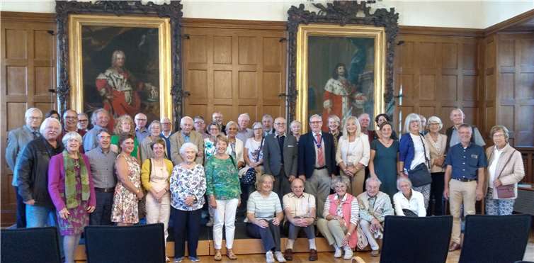 Die Besuchergruppe im Historischen Rathaussaal.Foto: privat