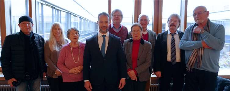 Die Besuchergruppe mit Dr. Jan Bollinger.Foto: privat