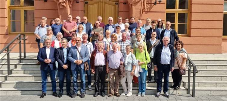 Die Besuchergruppe mit Peter Moskopp.  Foto: privat