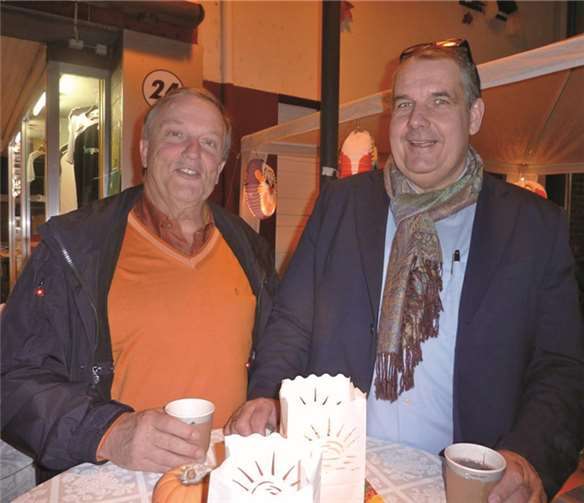 Die Besuchern verbreitete gute Laune am Stand.