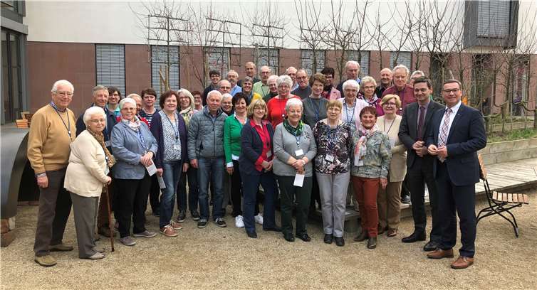 Die Besuchsgruppe in Mainz mit Christian Baldauf.(2.v.re.) und Horst Gies (re.).Foto: privat