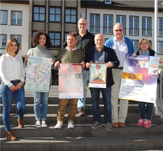 Die Beteiligten der diesjährigen Kampagne zum Jugendschutz während des Lukasmarktes trafen sich für ein letztes Abstimmungsgespräch im Mayener Rathaus. Jasmin Franz/Stadt Mayen