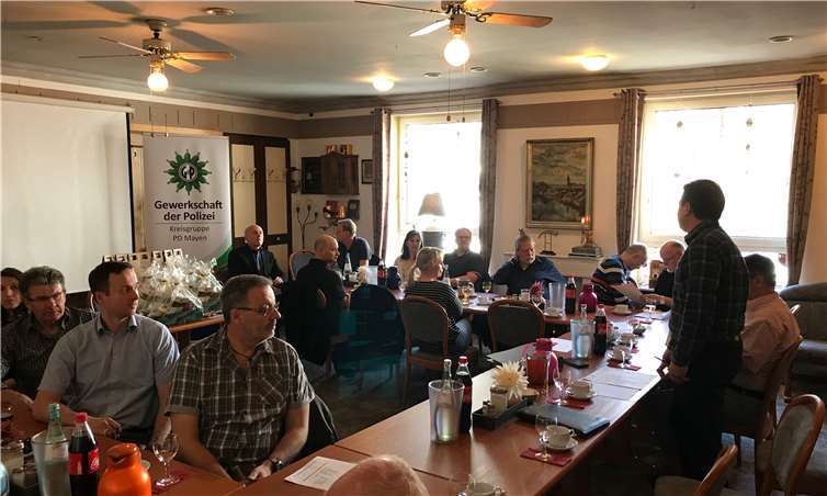Die Beteiligung an der Mitgliederversammlung der Kreisgruppe Mayen der Gewerkschaft der Polizei war groß. Fotos:privat