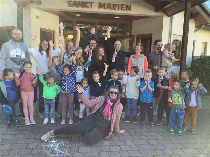 Die Bewegungs-Kita St. Marien aus Kruft veranstaltete am 23.10.2024 einen großen Spendenlauf.Fotos: privat