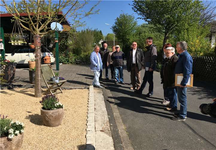 Die Bewertungskommission bei einem ihrer Rundgänge in 2017.  KV Westerwald