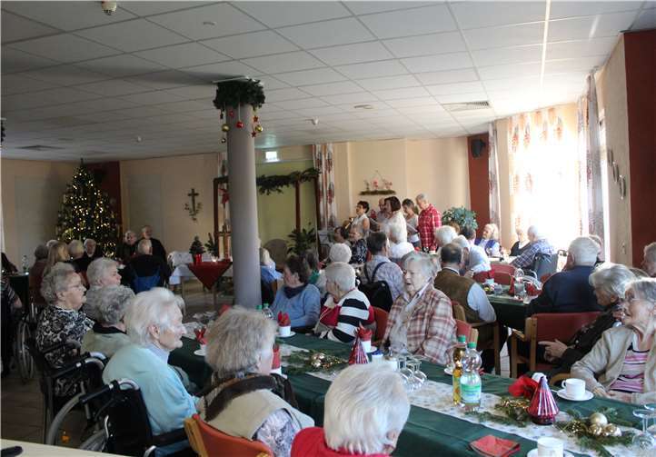 Die Bewohner freuten sich über die schöne Vorweihnachtszeit.Fotos: privat