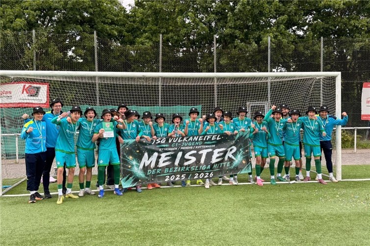 Die Bezirksliga-Meistermannschaft der C1.