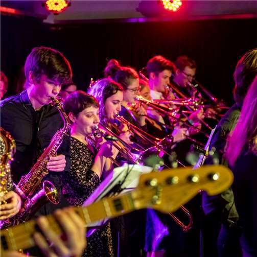 Die BigBand Society der Bristol University.  Foto: Bristol Univserty Stundet´s Union