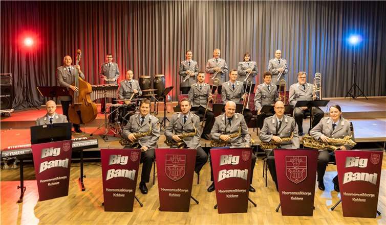 Benefizkonzert „Faces of Jazz“ Die Bigband des Heeresmusikkorps. Foto: privat