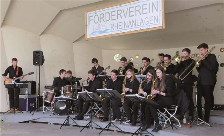 Die Bigband des Wilhelm-Hofmann-Gymnasiums „Coming up“. - PSM -