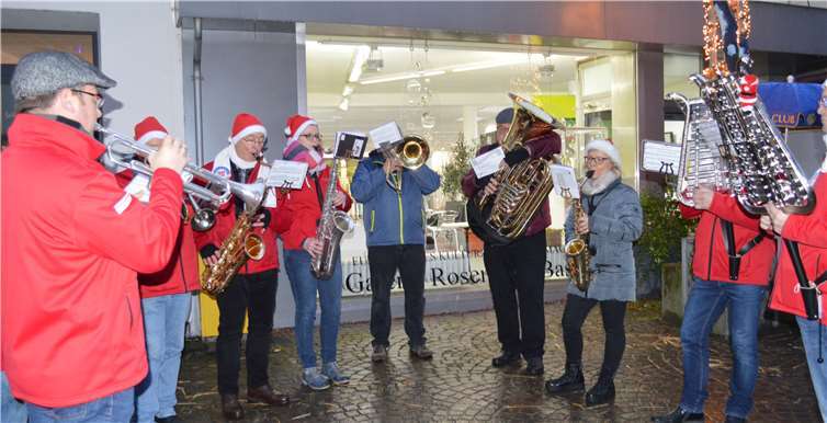 Die Bläsergruppe der Stadtsoldaten sorgte für musikalische Unterhaltung.